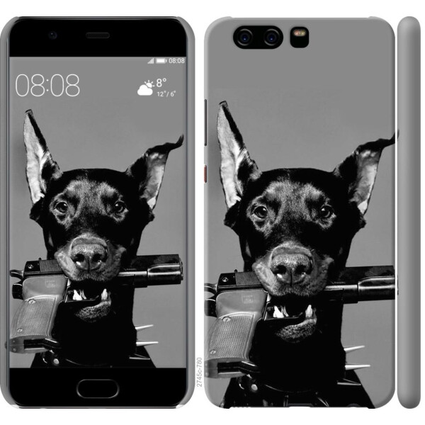 

Чехол на Huawei P10 Доберман (04798)