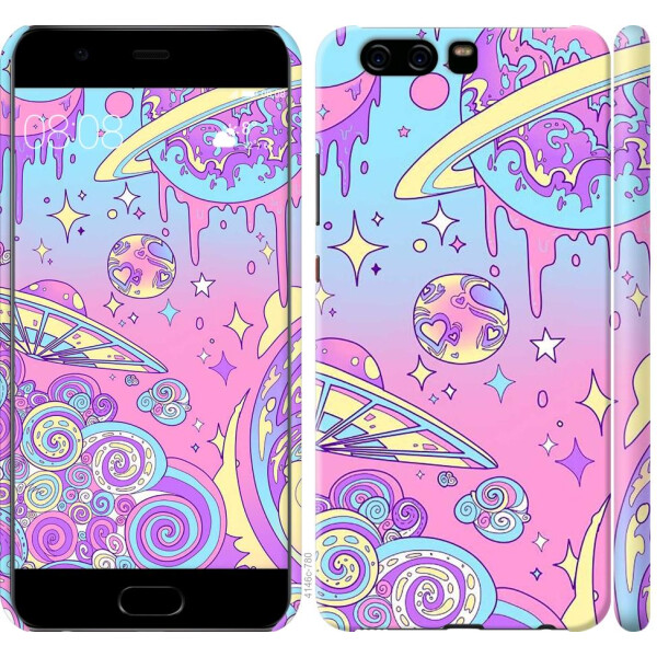 

Чехол на Huawei P10 Розовая галактика (04798)