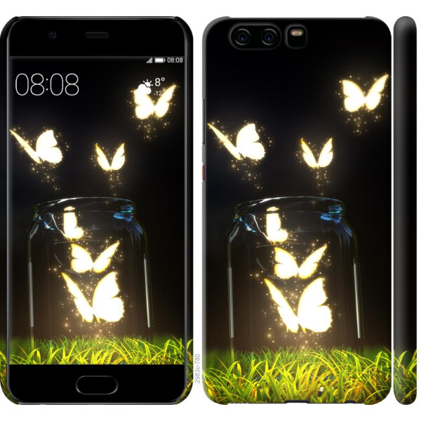 

Чехол на Huawei P10 Светящиеся бабочки (04798)