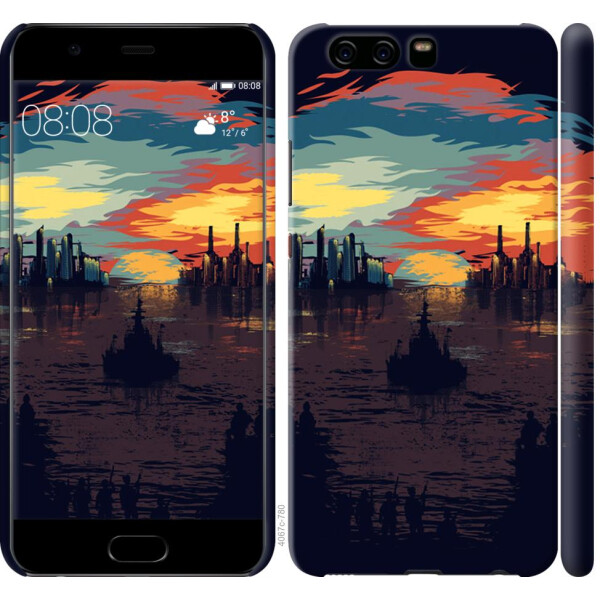

Чехол на Huawei P10 Череп-абстракция (04798)