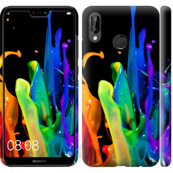 

Чехол на Huawei P20 Lite брызги краски (04798)
