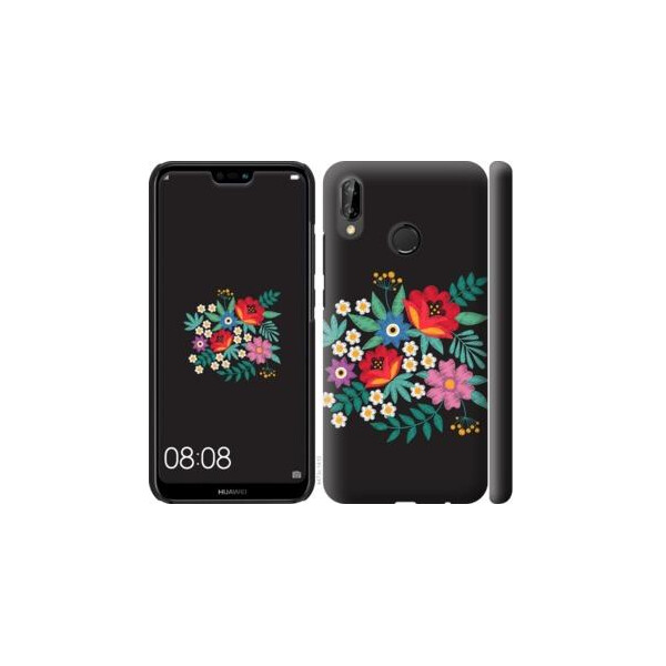 

Чехол на Huawei P20 Lite Вышитые цветы (04798)