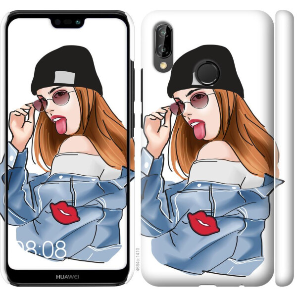 

Чехол на Huawei P20 Lite Девушка v3 (04798)