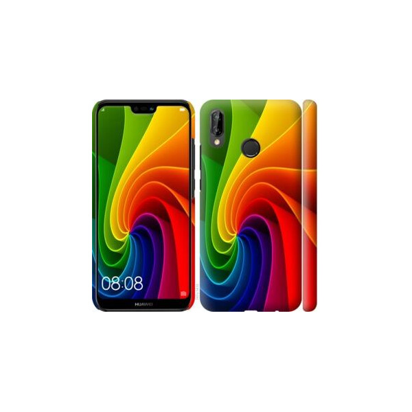 

Чехол на Huawei P20 Lite Радужный вихрь (04798)