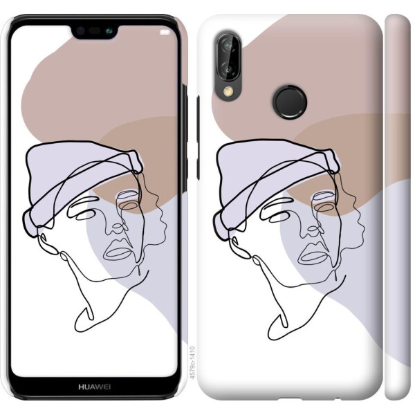 

Чехол на Huawei P20 Lite Силуэт (04798)