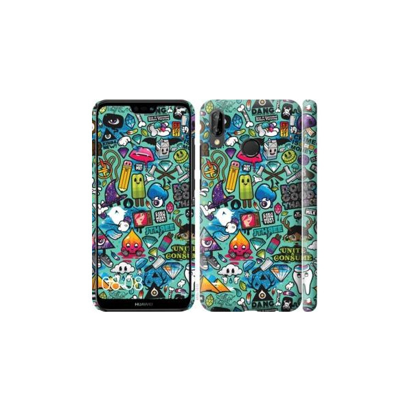 

Чехол на Huawei P20 Lite Стикер бомбинг 1 (04798)