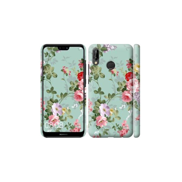 

Чехол на Huawei P20 Lite Цветочные обои 2 (04798)