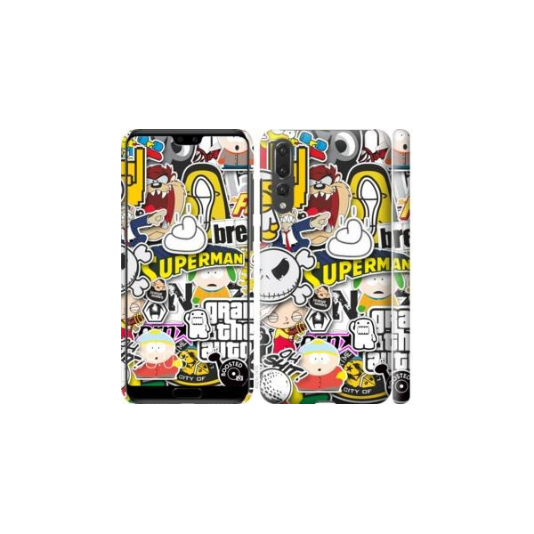 

Чехол на Huawei P20 Pro Popular logos (04798)