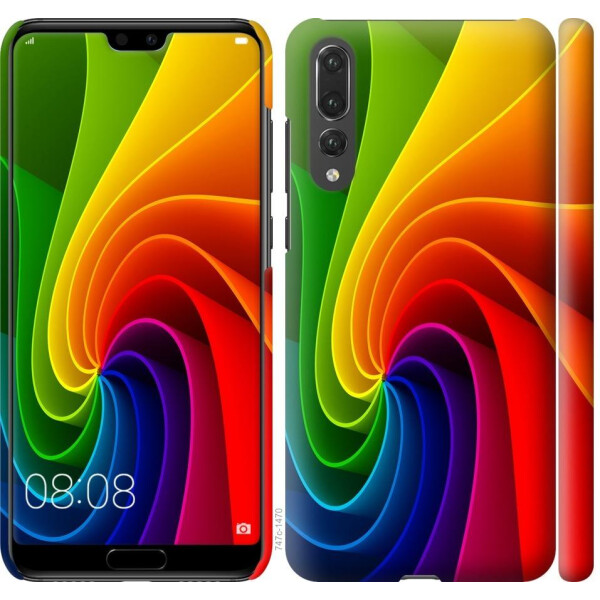 

Чехол на Huawei P20 Pro Радужный вихрь (04798)