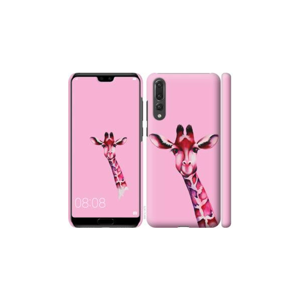 

Чехол на Huawei P20 Pro Розовая жирафа (04798)
