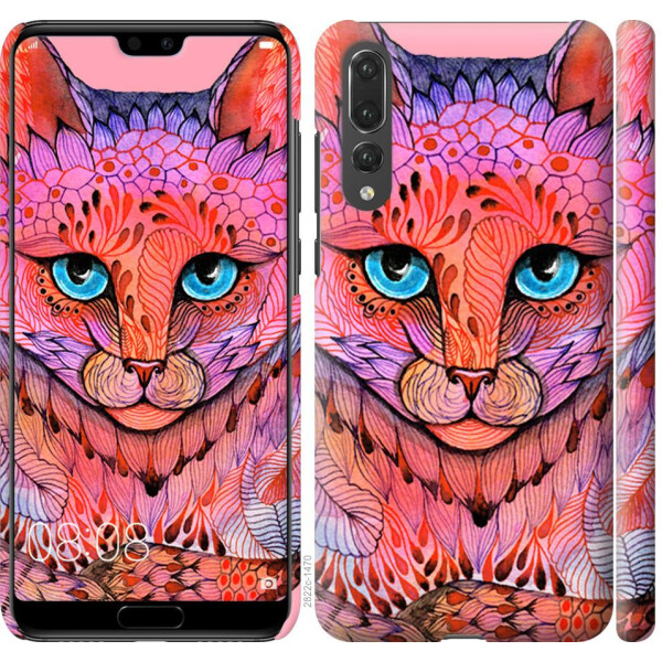 

Чехол на Huawei P20 Pro Узорчатая кошка (04798)