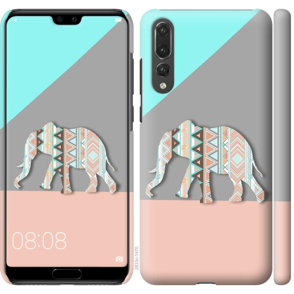 

Чехол на Huawei P20 Pro Узорчатый слон (04798)