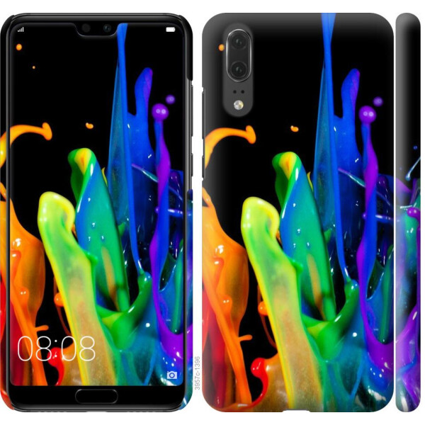 

Чехол на Huawei P20 брызги краски (04798)