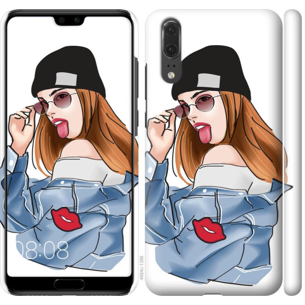 

Чехол на Huawei P20 Девушка v3 (04798)
