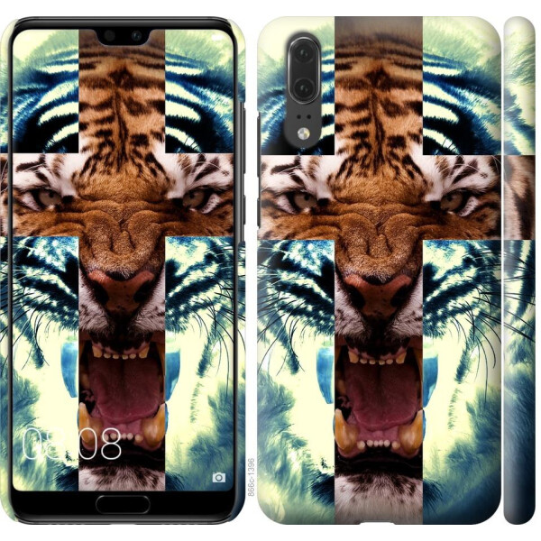 

Чехол на Huawei P20 Злой тигр (04798)