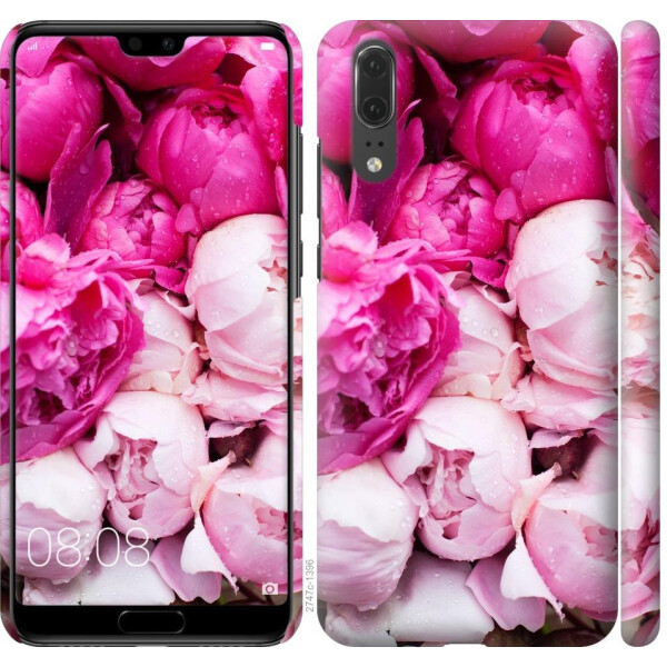 

Чехол на Huawei P20 Розовые пионы (04798)