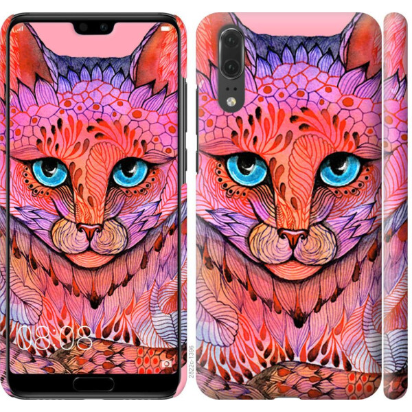 

Чехол на Huawei P20 Узорчатая кошка (04798)