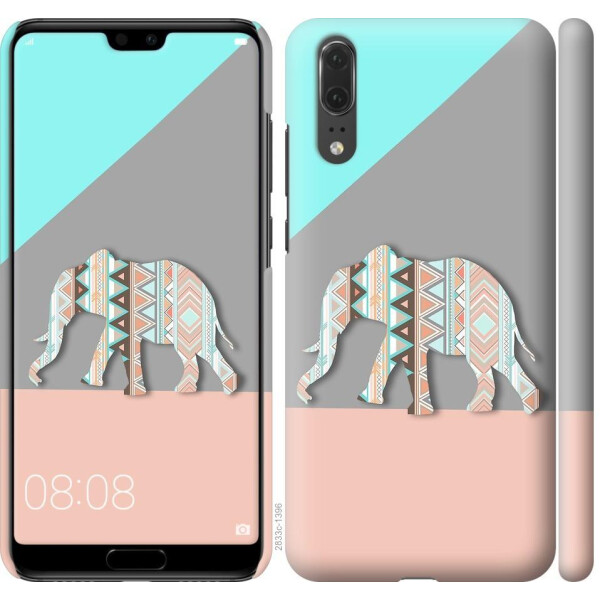 

Чехол на Huawei P20 Узорчатый слон (04798)