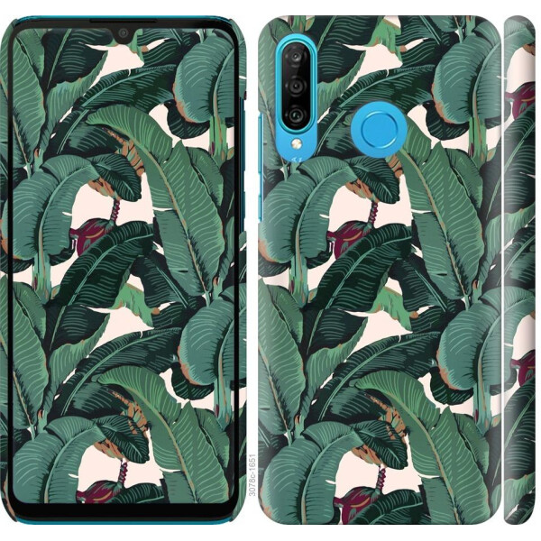 

Чехол на Huawei P30 Lite Банановые листья (04798)
