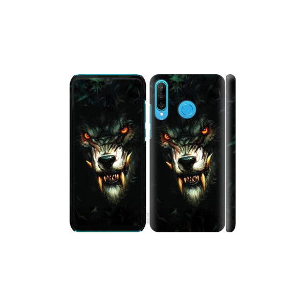 

Чехол на Huawei P30 Lite Дьявольский волк (04798)