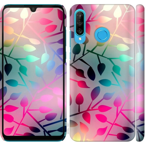 

Чехол на Huawei P30 Lite Листья (04798)