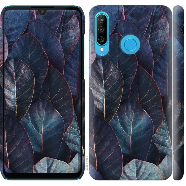 

Чехол на Huawei P30 Lite Листья v3 (04798)