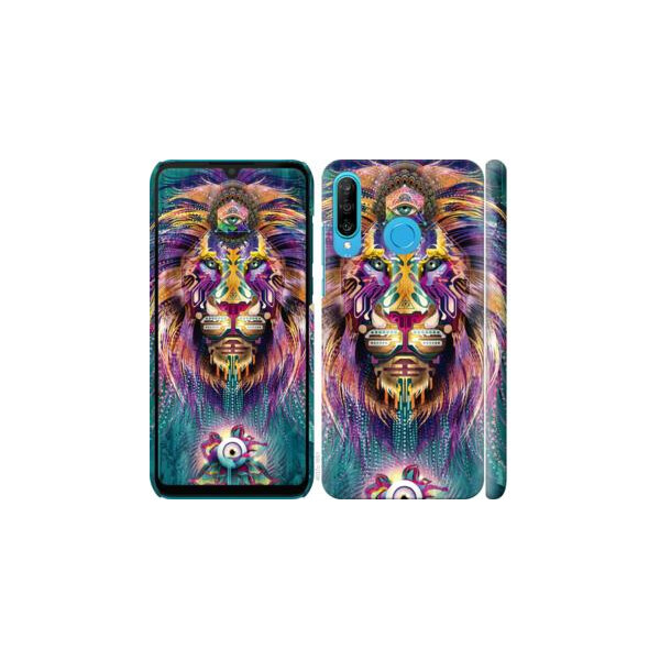 

Чехол на Huawei P30 Lite Люминесцентный лев (04798)