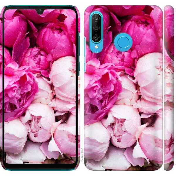 

Чехол на Huawei P30 Lite Розовые пионы (04798)