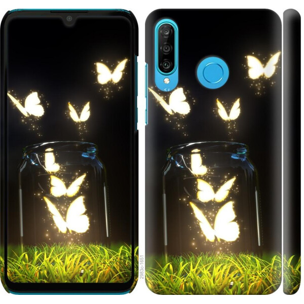 

Чехол на Huawei P30 Lite Светящиеся бабочки (04798)