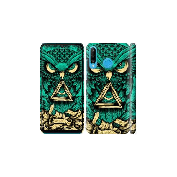 

Чехол на Huawei P30 Lite Сова Арт-тату (04798)