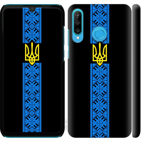 

Чехол на Huawei P30 Lite Тризуб в вышиванке (04798)