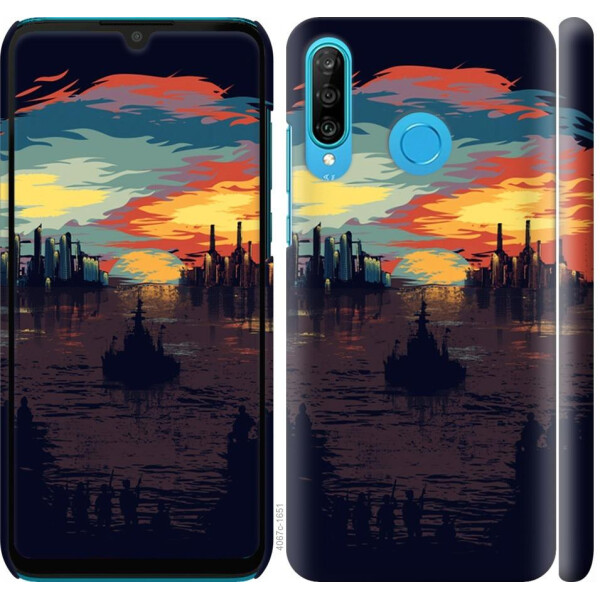 

Чехол на Huawei P30 Lite Череп-абстракция (04798)