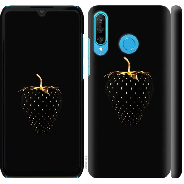 

Чехол на Huawei P30 Lite Черная клубника (04798)
