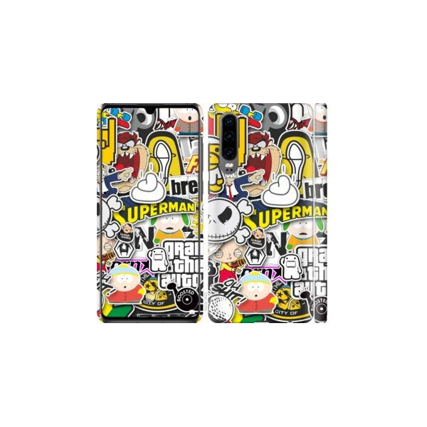 

Чехол на Huawei P30 Popular logos (04798)