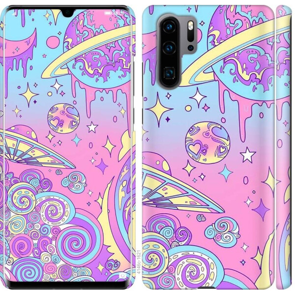 

Чехол на Huawei P30 Pro Розовая галактика (04798)
