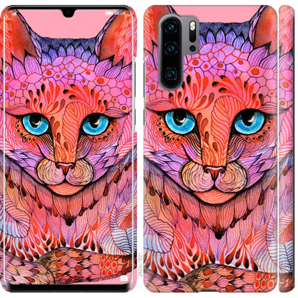 

Чехол на Huawei P30 Pro Узорчатая кошка (04798)