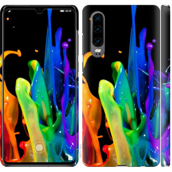 

Чехол на Huawei P30 брызги краски (04798)