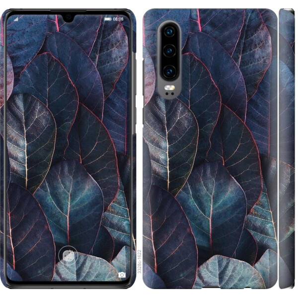 

Чехол на Huawei P30 Листья v3 (04798)