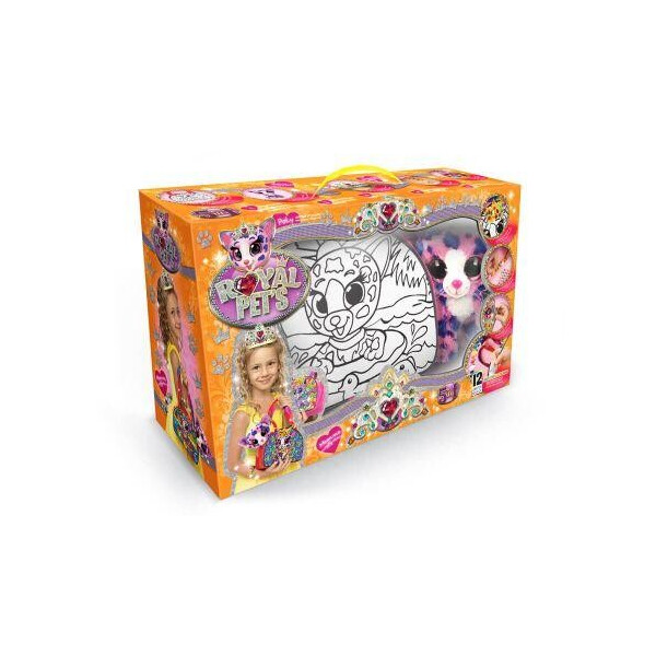 

Набор "ROYAL PET'S", сумочка-раскраска + игрушка "Котик" (рус) RP-01-04