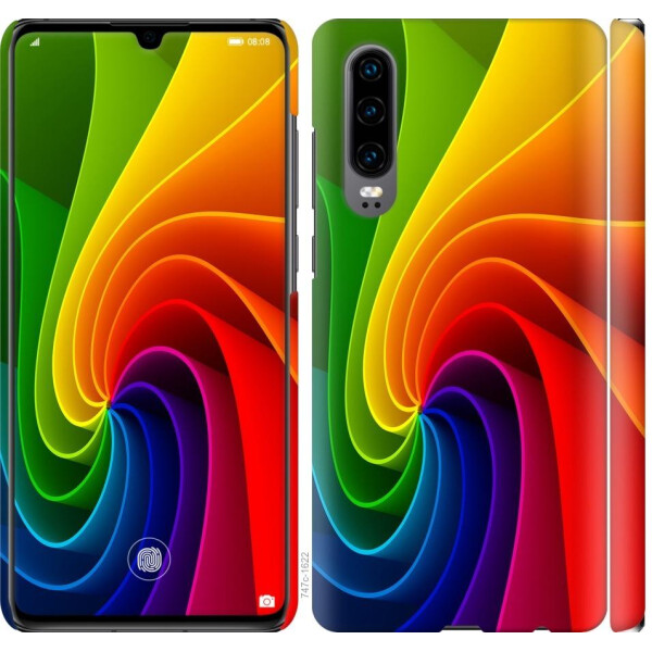 

Чехол на Huawei P30 Радужный вихрь (04798)