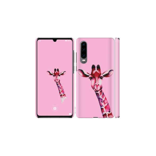 

Чехол на Huawei P30 Розовая жирафа (04798)