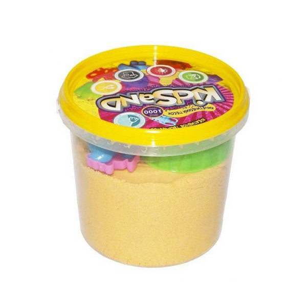 

Кинетический песок "KidSand", желтый, 1000 г KS-01-01