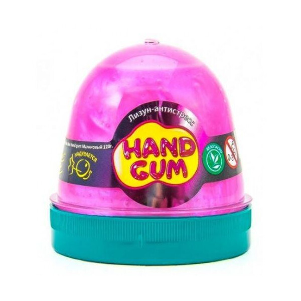 

Лизун-антистресс "Hand gum" 120 г малиновый 80104