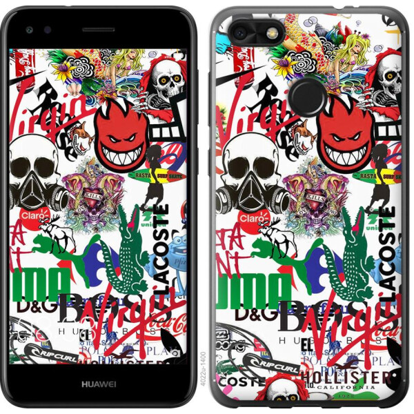 

Чехол на Huawei P9 Lite mini Many different logos (04798)