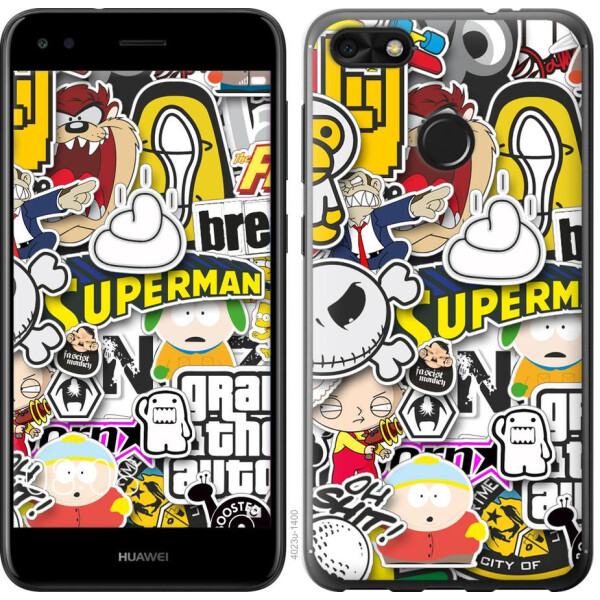 

Чехол на Huawei P9 Lite mini Popular logos (04798)