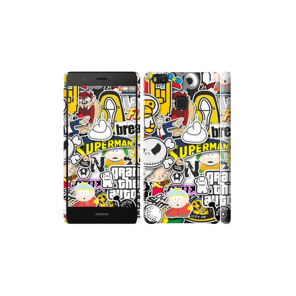 

Чехол на Huawei P9 Lite Popular logos (04798)