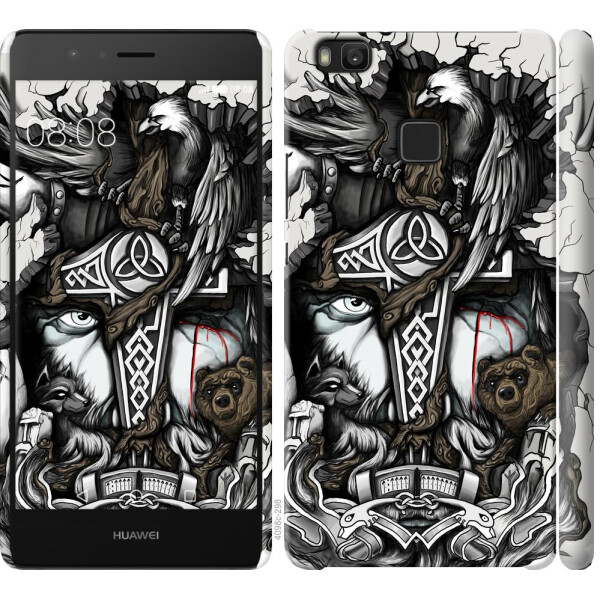 

Чехол на Huawei P9 Lite Тату Викинг (04798)
