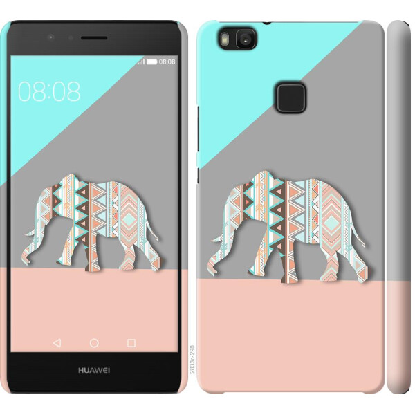 

Чехол на Huawei P9 Lite Узорчатый слон (04798)