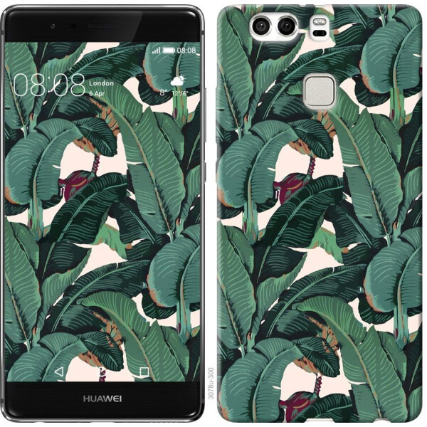 

Чехол на Huawei P9 Plus Банановые листья (04798)