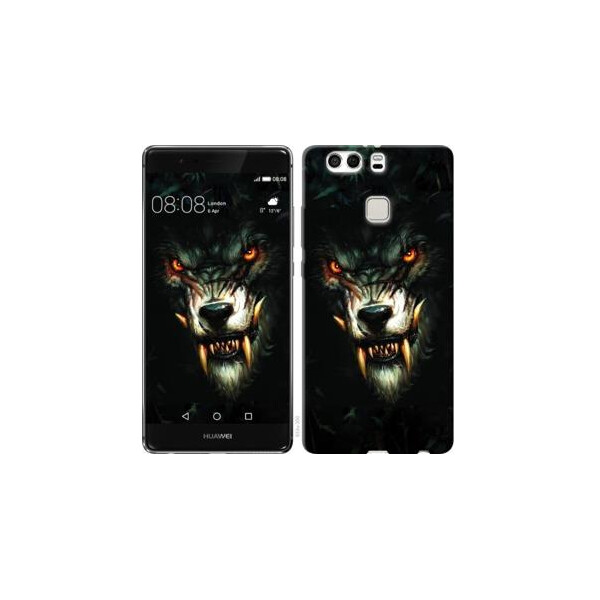 

Чехол на Huawei P9 Plus Дьявольский волк (04798)
